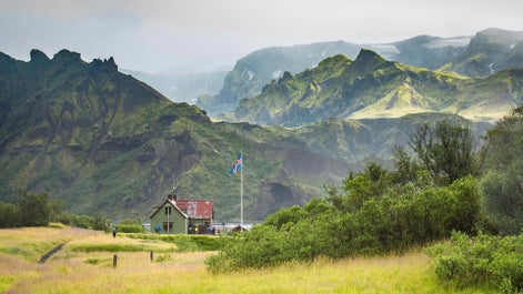 A mountain hut in Thorsmork.