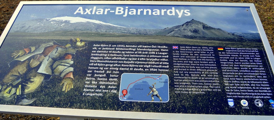 The Axlar-Bjarnardys burial mound sign 