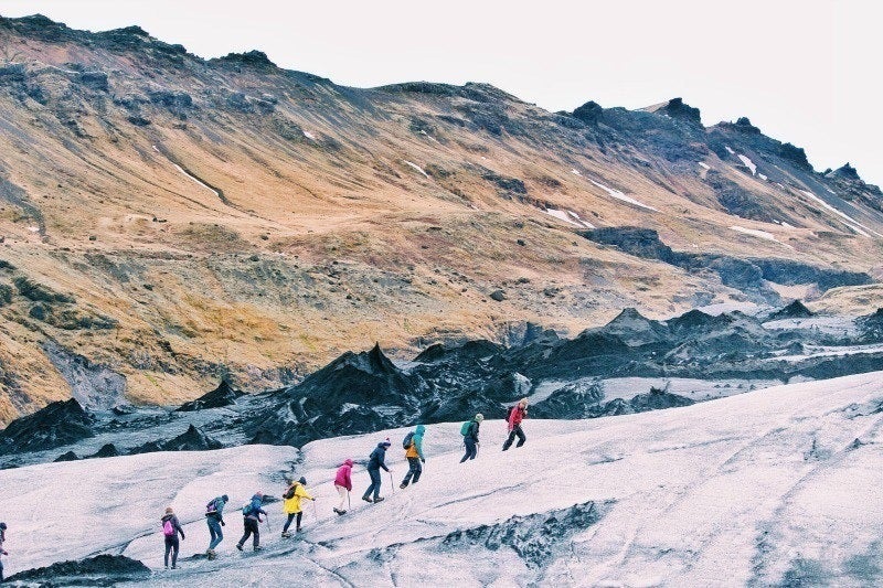 Glacier hiking in Iceland Sólheimajökull