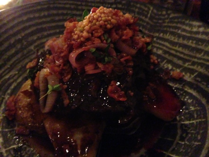 Ox cheek with crispy bacon at Von Mathús