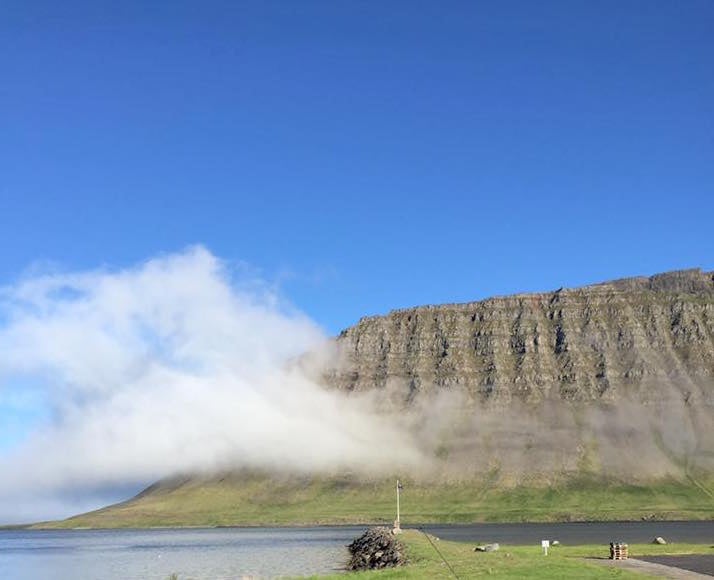 A low arm of fog
