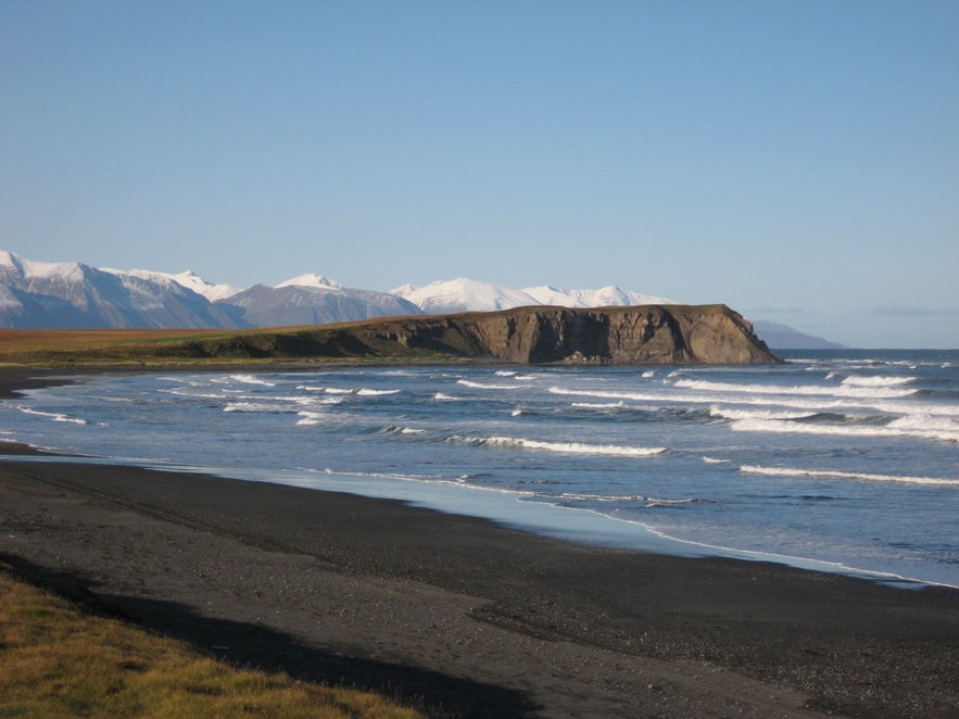 Héðinsvík bay at Tjörnes peninsula in north Iceland