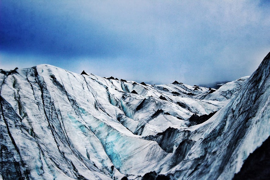 glacier Langjokull en Islande