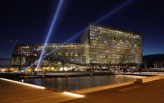 Harpa Concert Hall is one of Reykjavík's prime sightseeing locations.