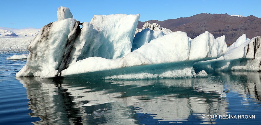 Jökulsárlón glacier lagoon in south Iceland