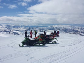 A Snowmobiling tour is a great adventure for the whole family.