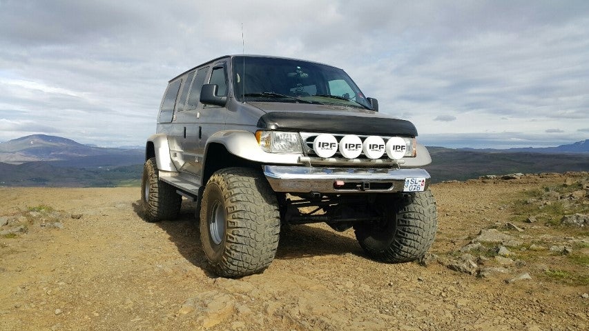 No matter the terrain, a Super Jeep can take you down any route in Iceland without problem in summer.