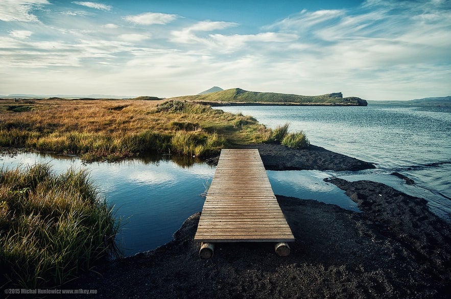 Lac Myvatn dans le nord de l'Islande