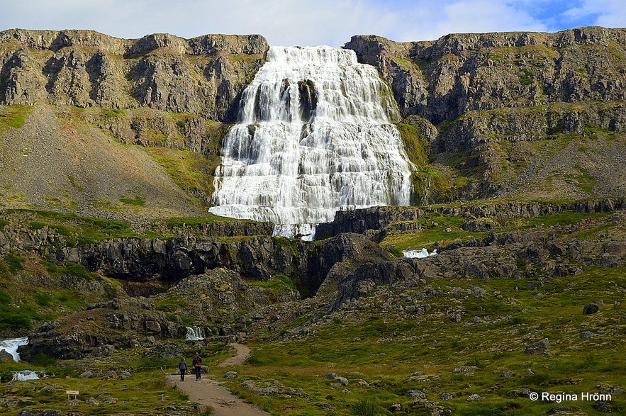 Dynjandi waterfall in the Westfjords in northwest Iceland