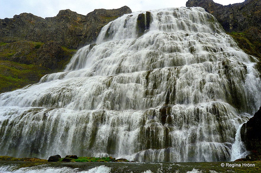 Dynjandi waterfall Westfjords of Iceland