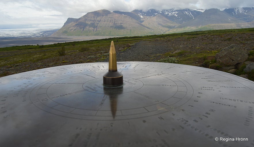 Sjónarsker view-dial in Skaftafell