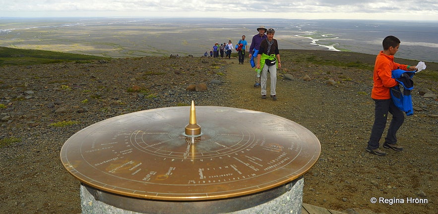 Sjónarsker view-dial in Skaftafell