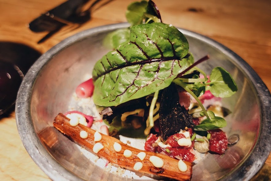 Beef tartar at Matwerk gastropub in Reykjavik