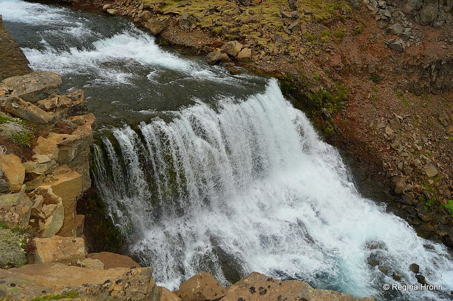 Dynjandisá river above Dynjandi waterfall