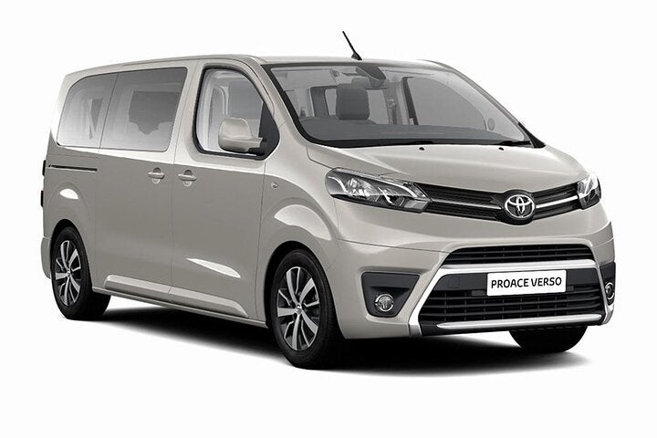 Travel in a spacious Toyota Proace 2020 minibus from Reykjavik to Keflavik International Airport.