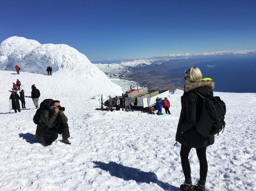 auf dem gipfel des snaefellsjökull