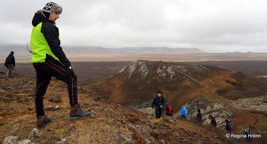 Eldborg Scoria Crater on Snæfellsnes in West-Iceland