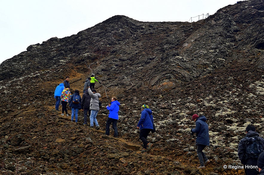 Eldborg Scoria Crater on Snæfellsnes in West-Iceland