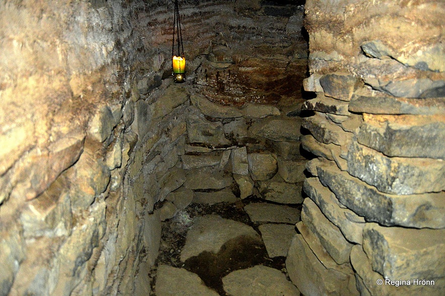 Inside Sænautasel turf house on Jökuldalsheiði heath