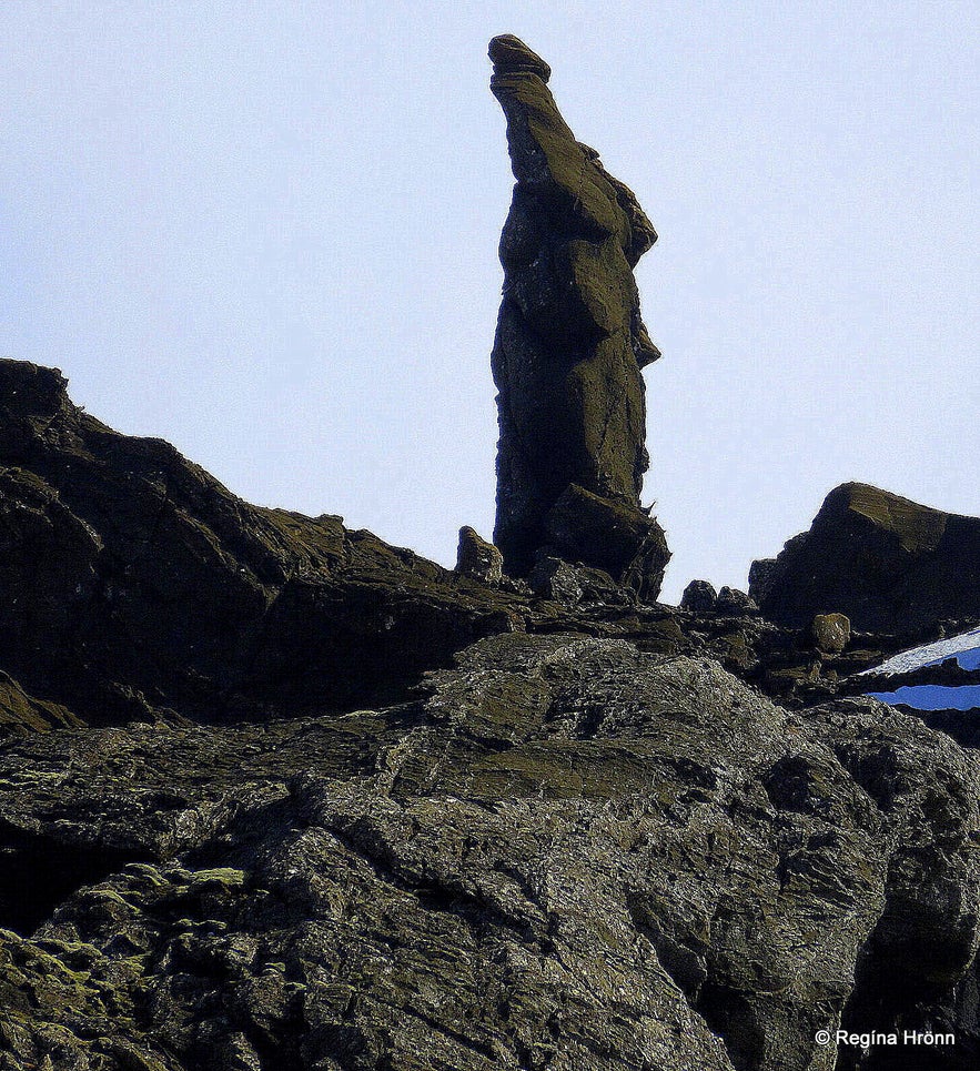 Kerling in Kerlingarskarð Pass in Snæfellsnes in West-Iceland