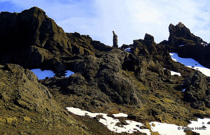 Kerlingarskarð Pass in Snæfellsnes in West-Iceland