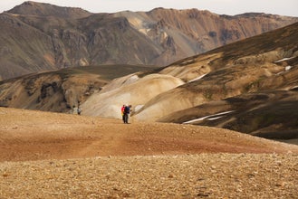 Landmannalaugar features mountains, volcanoes, and more.