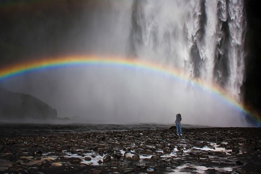 Skógafoss 冰島實景