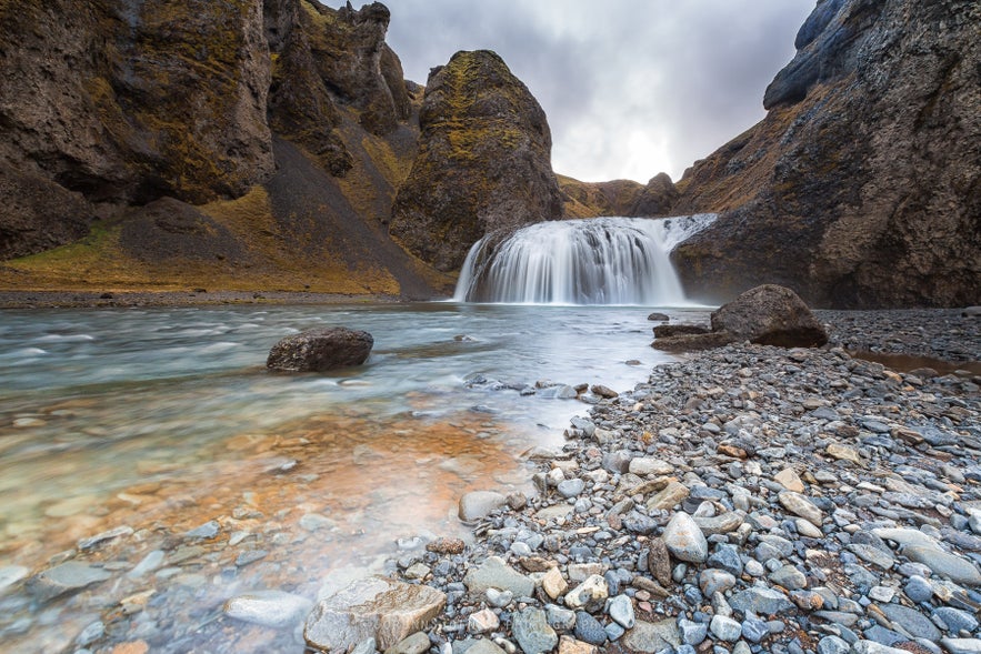 Stjórnarfoss in south Iceland