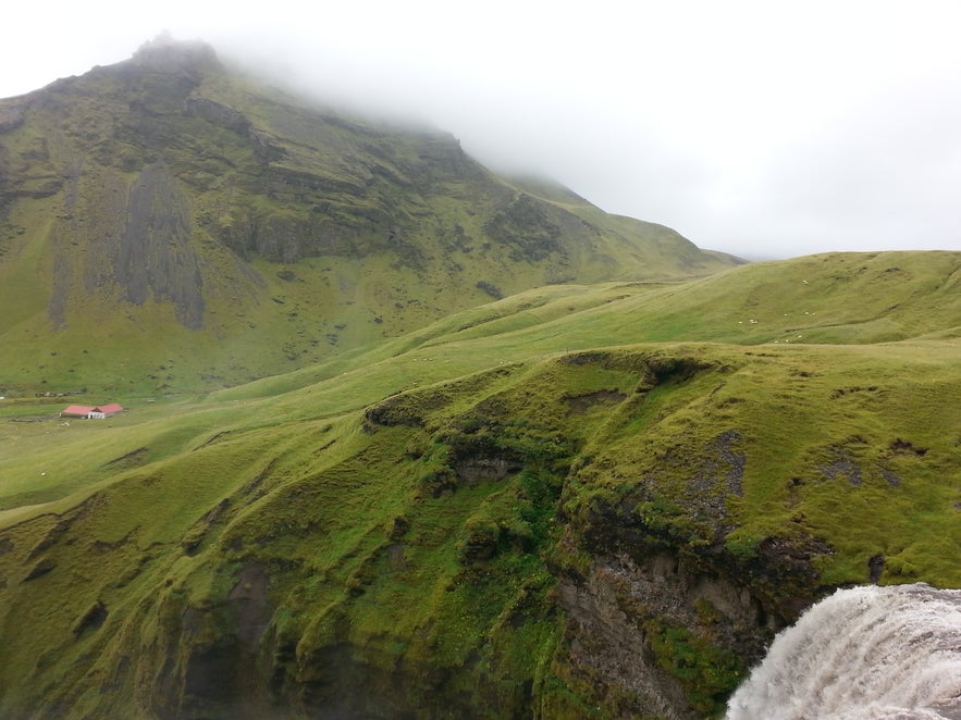 Skogafoss na południu Islandii