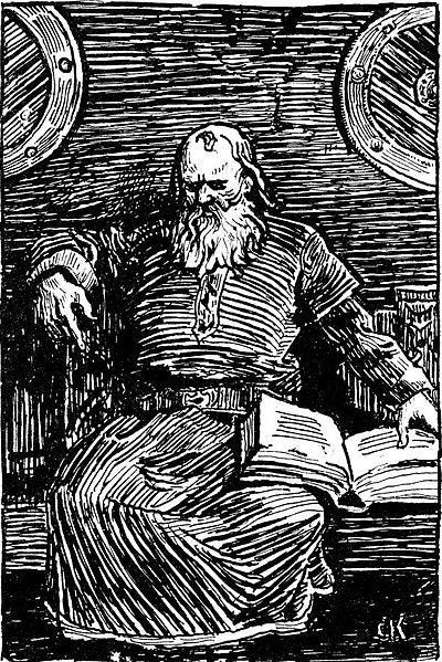 Illustration of Snorri Sturluson for the 1899 edition of Heimskringla