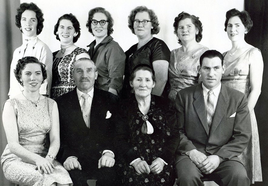 A family photo of my grandmother's family from Ingjaldssandur