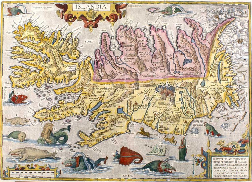 A 16th Century map of Iceland.