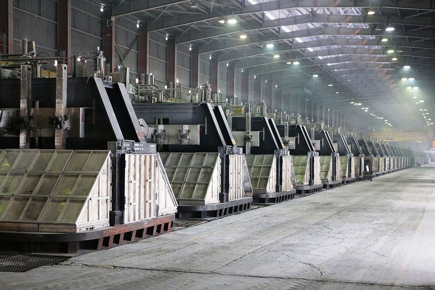 The inside of an aluminium smelter is just as pretty as the outside. Photo by Yakov Fedorov