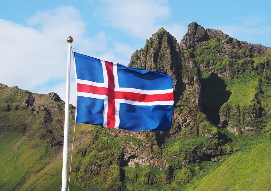 The Icelandic flag