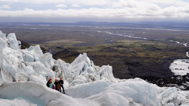 The views from atop Vatnajökull glacier are out of this world in summer.