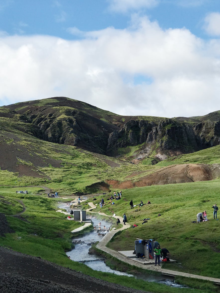 冰島Reyjhadalur 野溫泉河實景