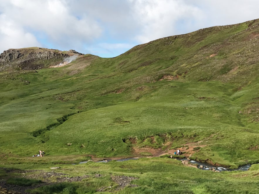 冰島Reykjadalur 溫泉河下游