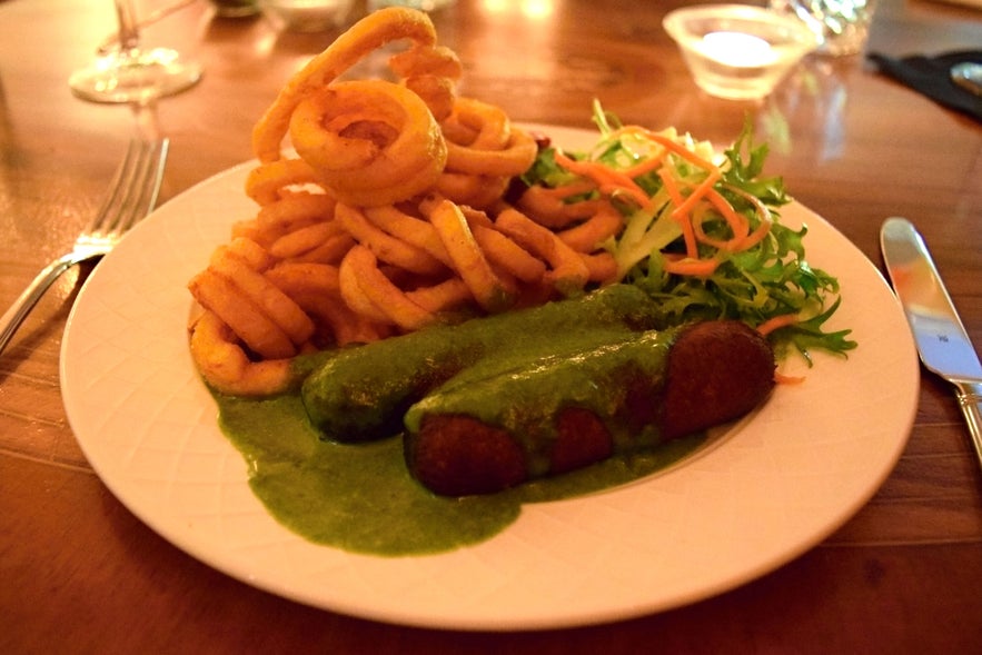 Bulsur vegan sausages at Pylsa/Pulsa