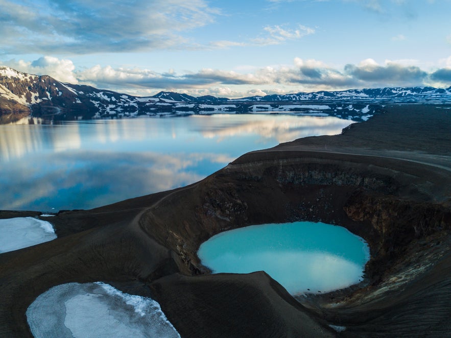 Lake Oskjuvatn and Viti Crater