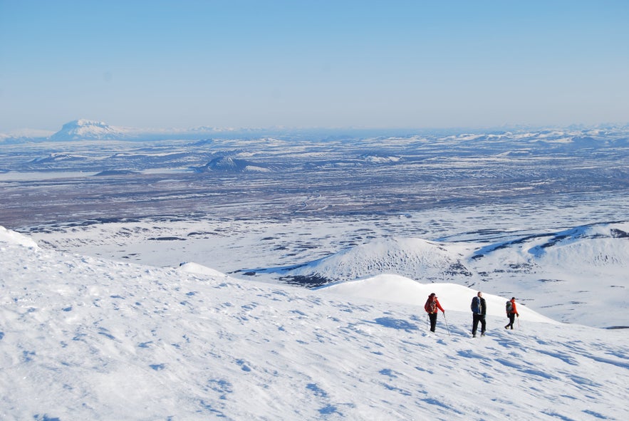 スナイフェル山から見たアイスランドの大原野