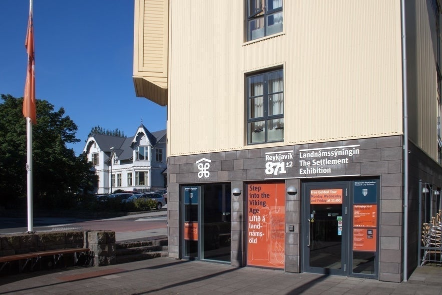 The entrance to The Settlement Exhibition (Reykjavík 871 +/- 2)