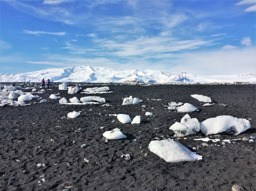 Der sogenannte Diamantstrand in Island