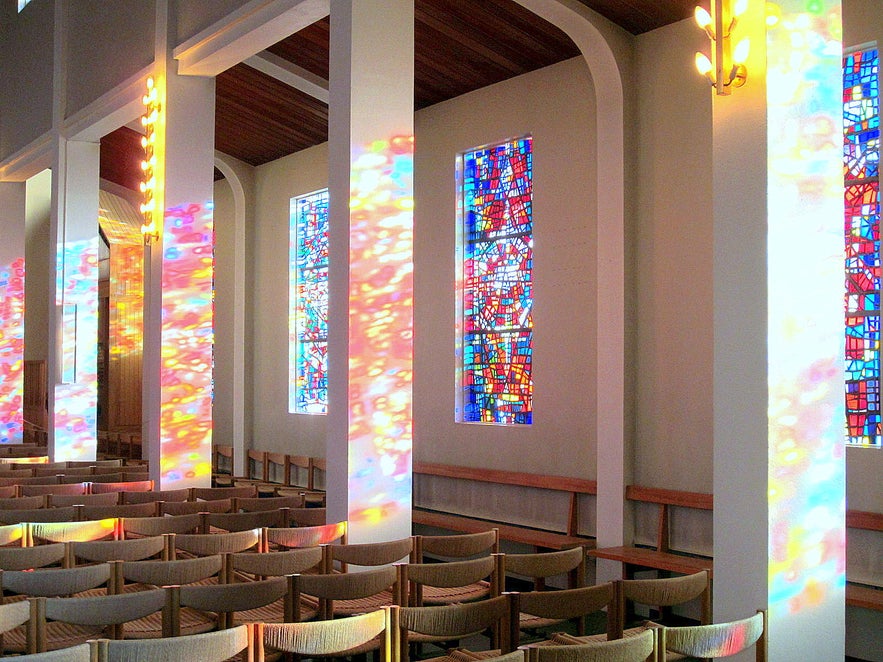 Inside Skálholtskirkja church