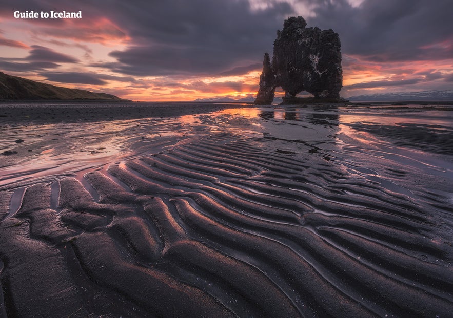 Hvítserkur basalt stack.