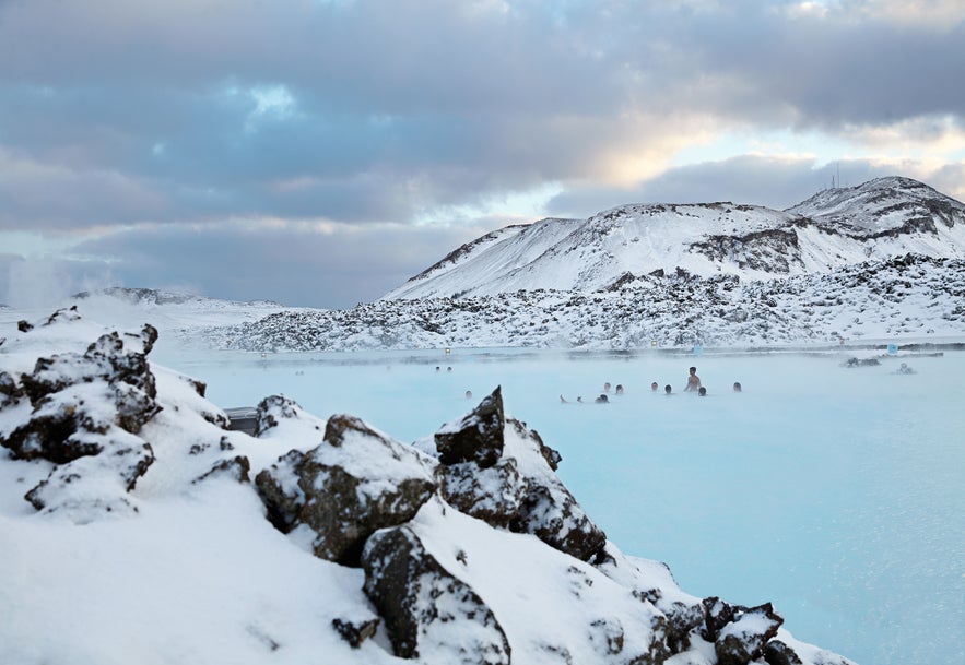 Le Blue Lagoon en hiver