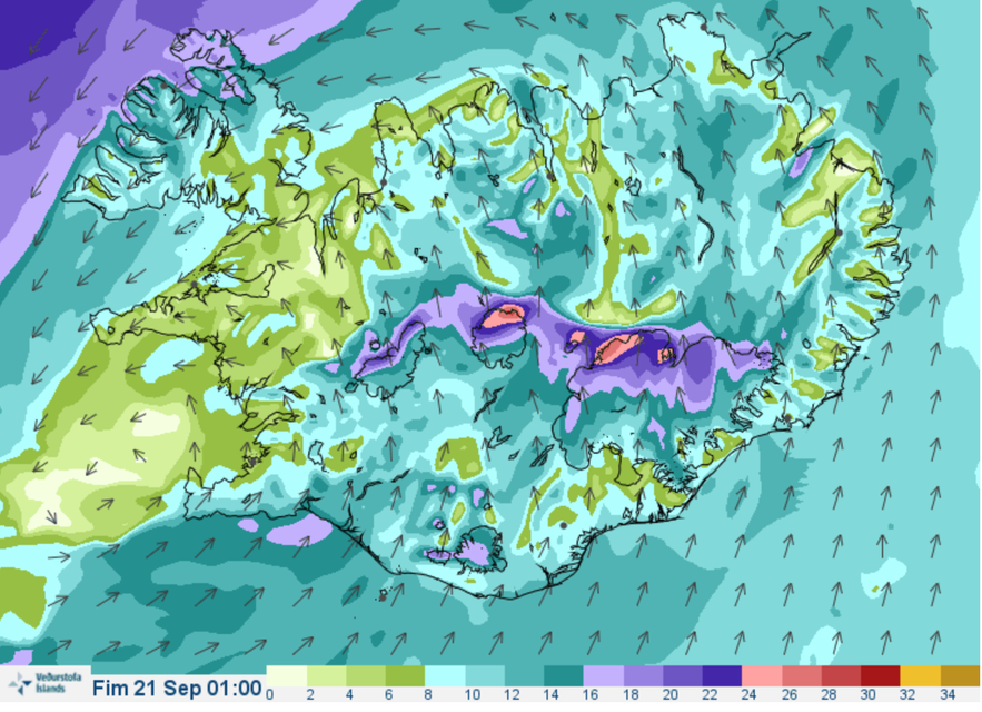 冰島天文台風向預測