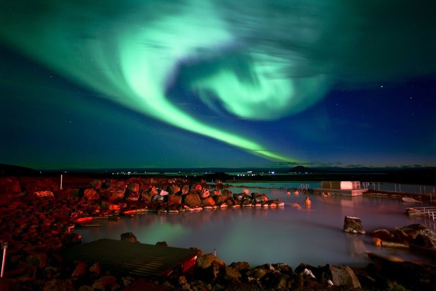 Les bains de Myvatn dans le nord de l'Islande