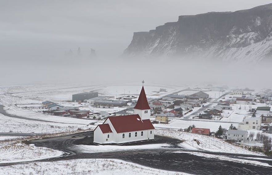 冰島冬季維克鎮VIk