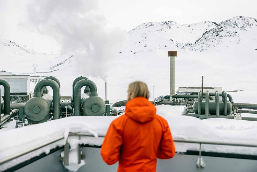 Das Geothermiekraftwerk Hellisheidi.