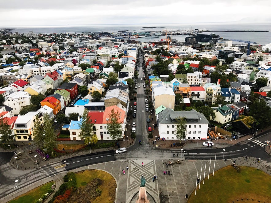 Hallgrimskirkja 俯瞰雷克雅未克